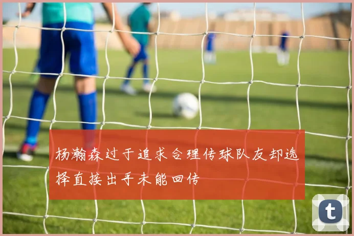 杨瀚森过于追求合理传球队友却选择直接出手未能回传